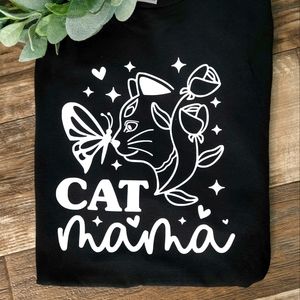 Cat mama shirt cute popular butterfly trending